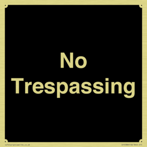 No Trespassing